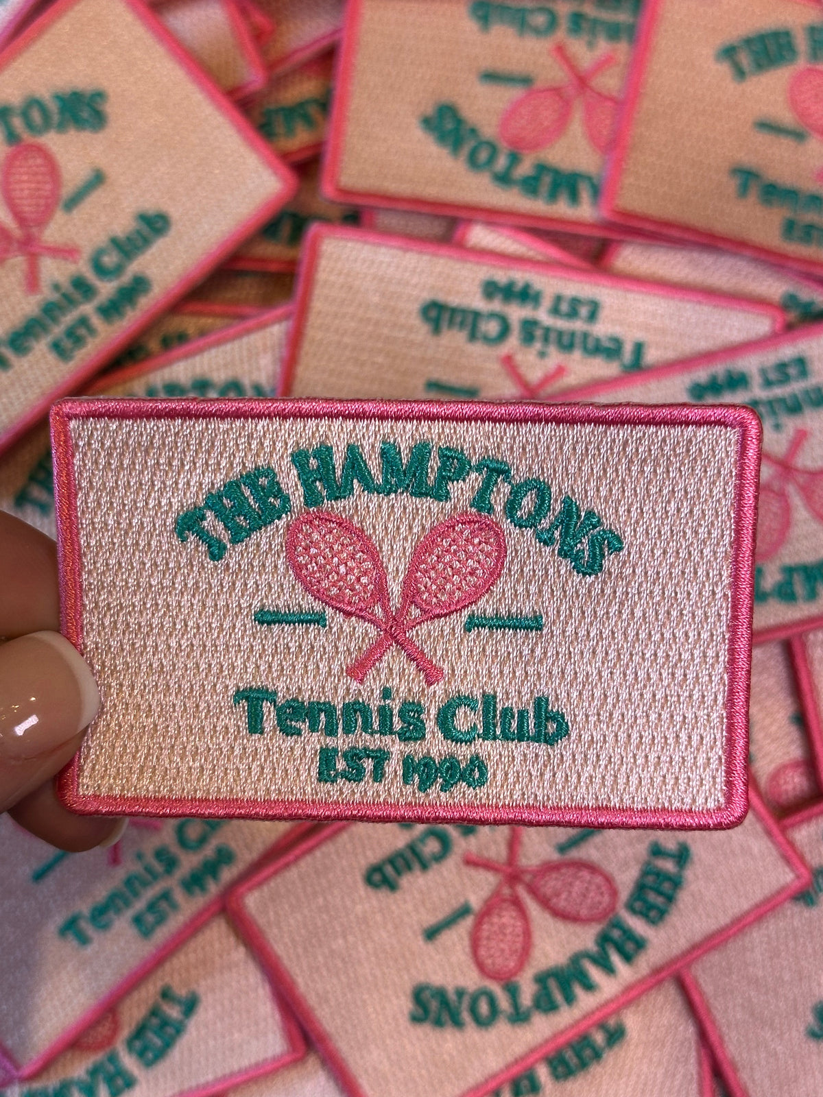 The Hamptons Tennis Club Patch, tennis patches, tennis patch, hamptons patch
