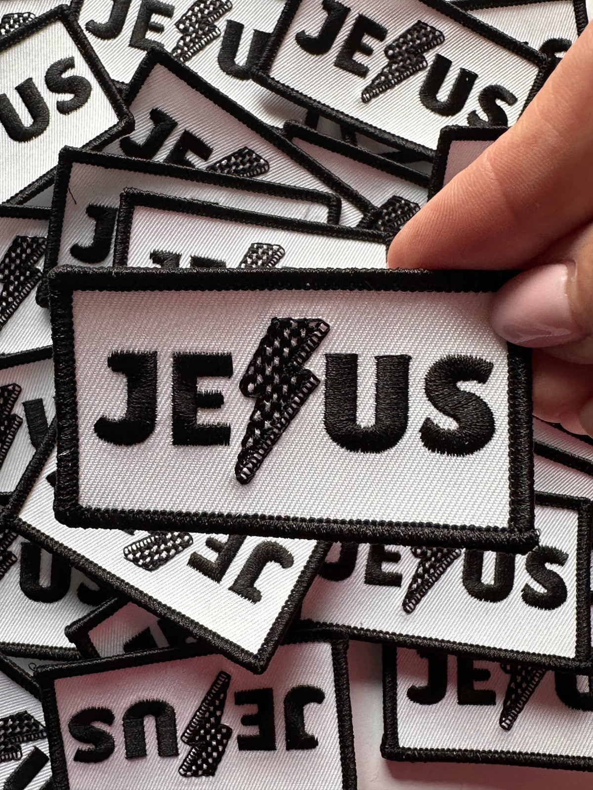 Jesus Lightning Bolt Patch