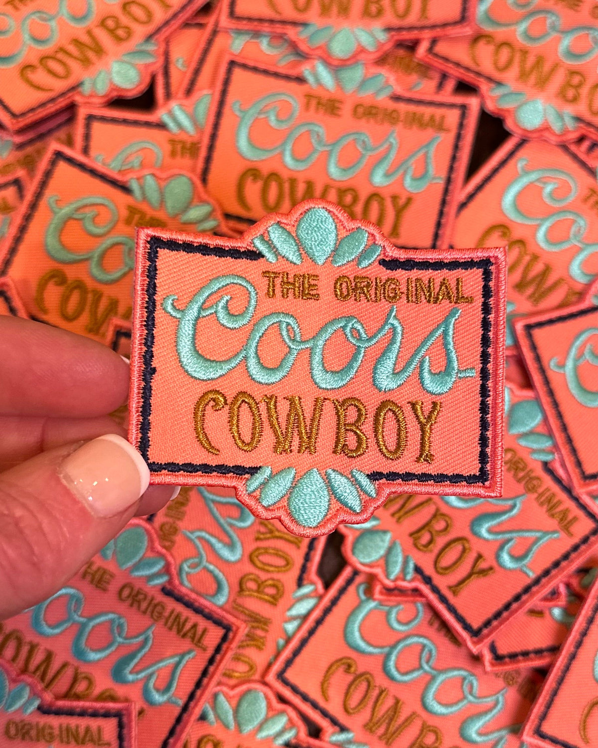 Coors Cowboy Turquoise Patch