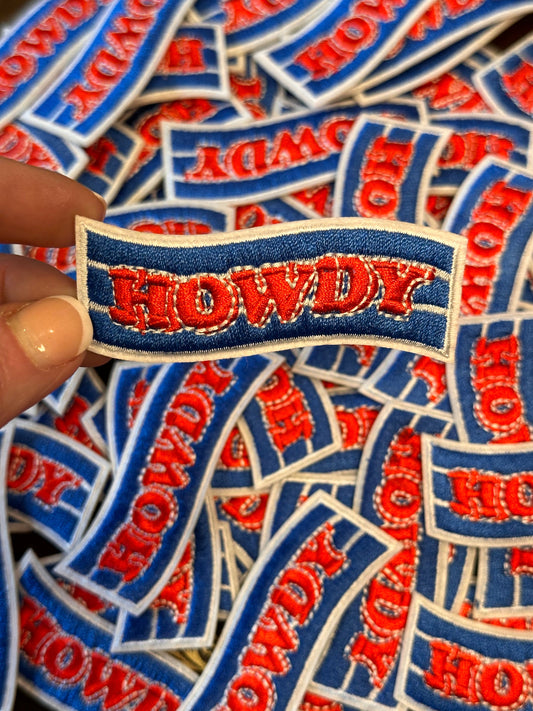 Howdy Stripe Embroidered Patch